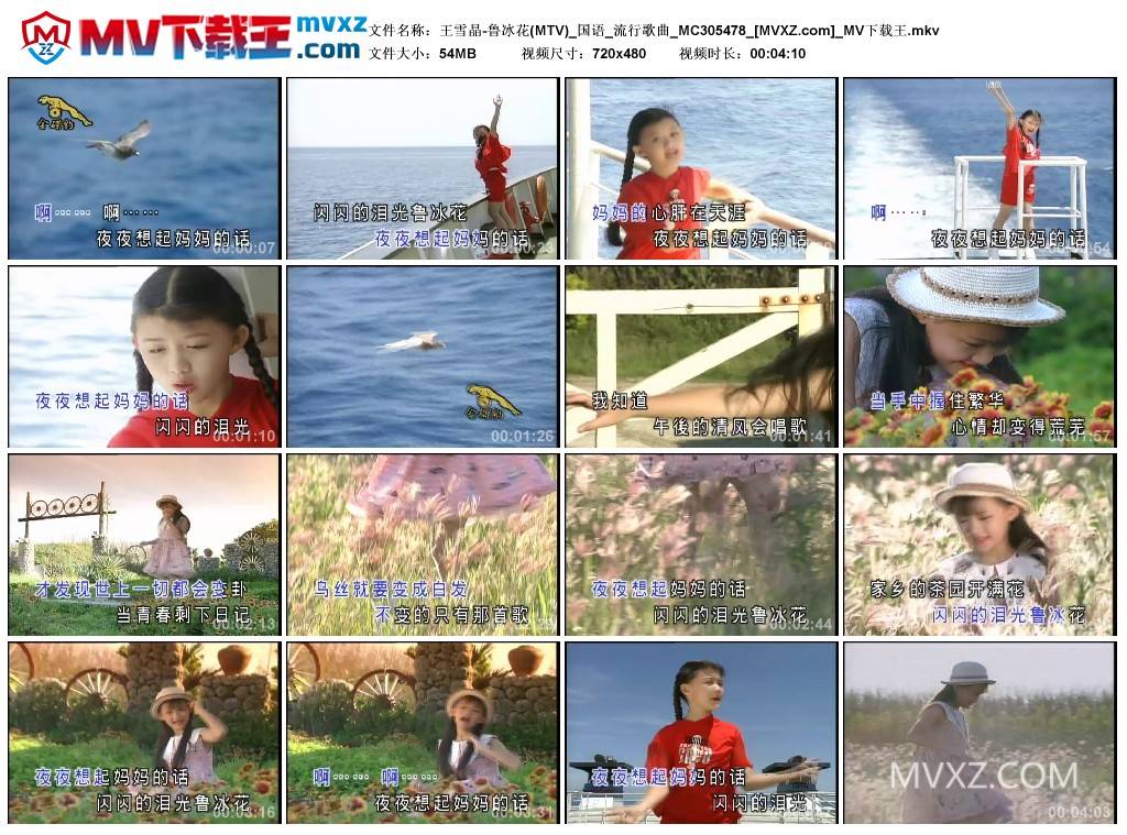 王雪晶-鲁冰花(MTV)_国语_流行歌曲_MC305478